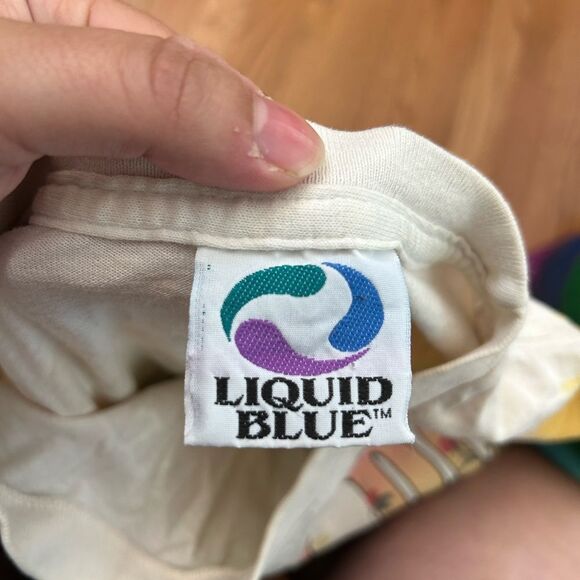 Vintage Liquid Blue 1998 Grateful Dead Keep it Green Band Tshirt - Picture 4 of 9